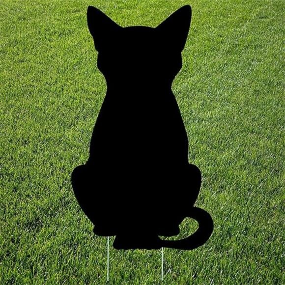 Halloween Black Cat Cats Yard Sign Home Outdoor Lawn Decoration With Stakes - Picture 6 of 6